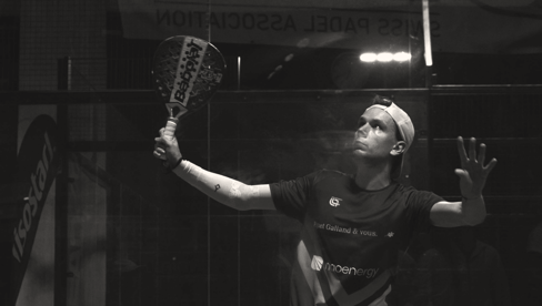 Kilian Jordan, new Swiss Padel Champion, supported by Piguet Galland